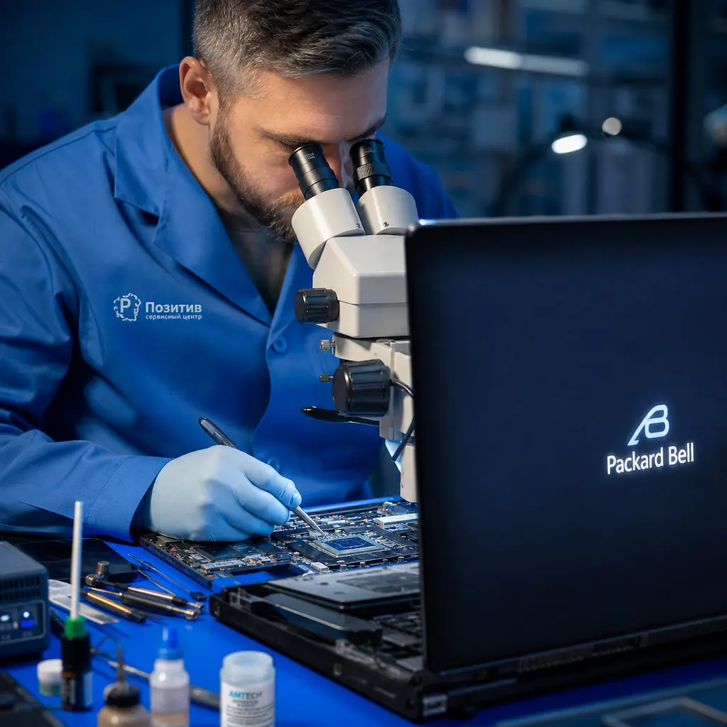 Замена видеокарты ноутбука Packard Bell во Владимире