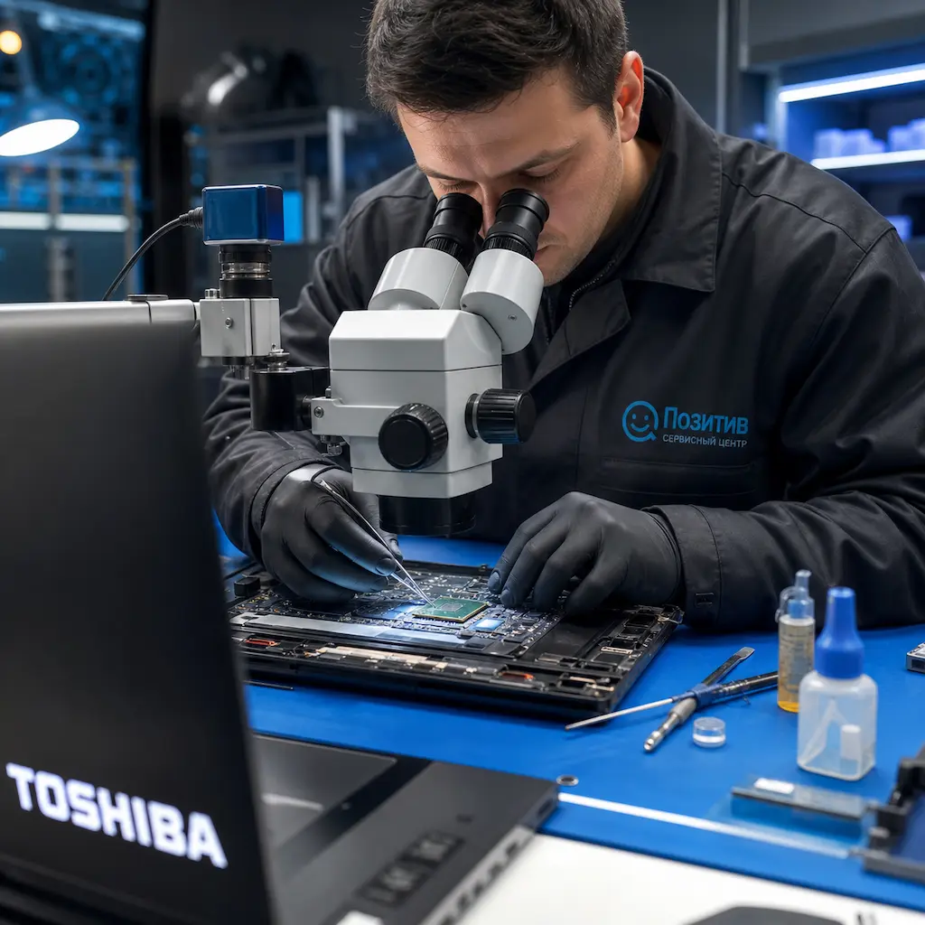 Замена видеокарты ноутбука Toshiba во Владимире