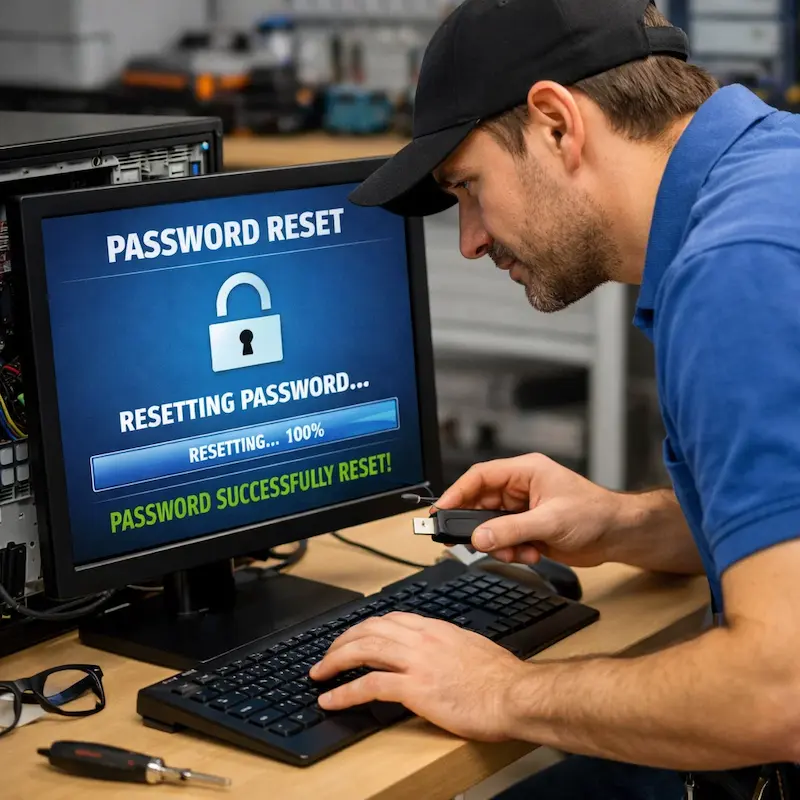 Сброс пароля от компьютера во Владимире