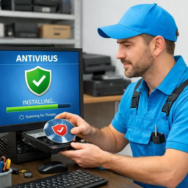 Установка антивируса во Владимире на дому