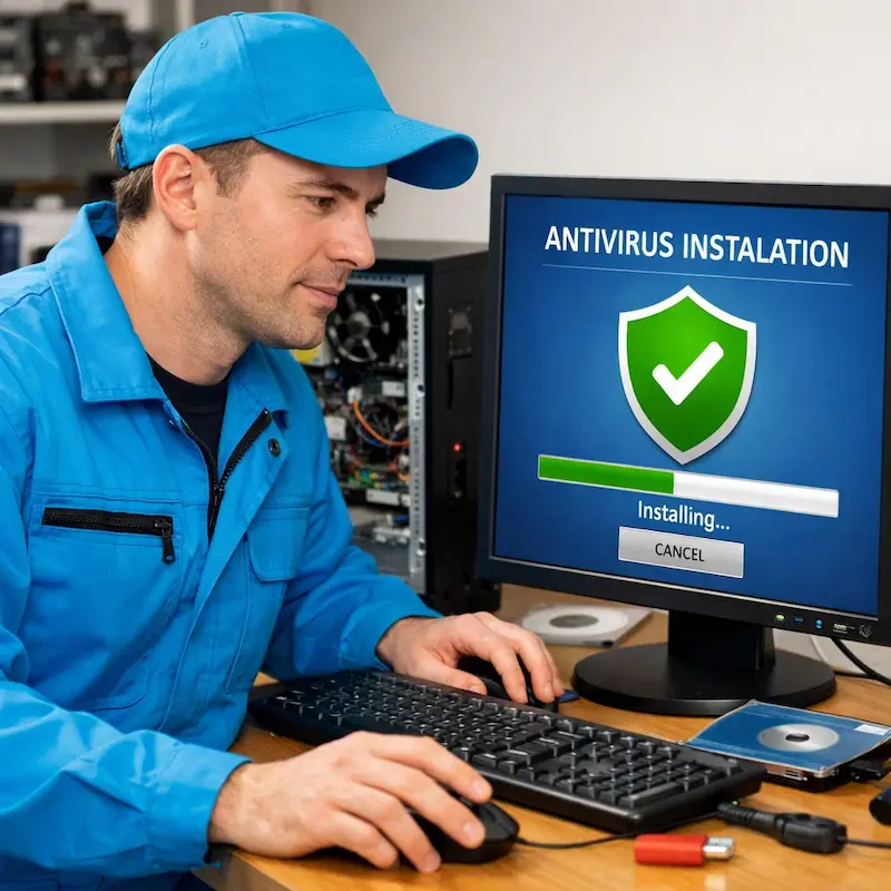 Установка антивируса на ноутбук во Владимире