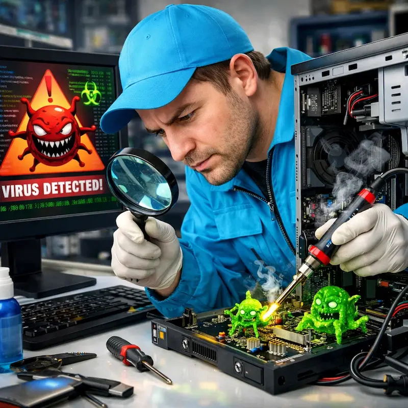 Вылечить компьютерный вирус во Владимире